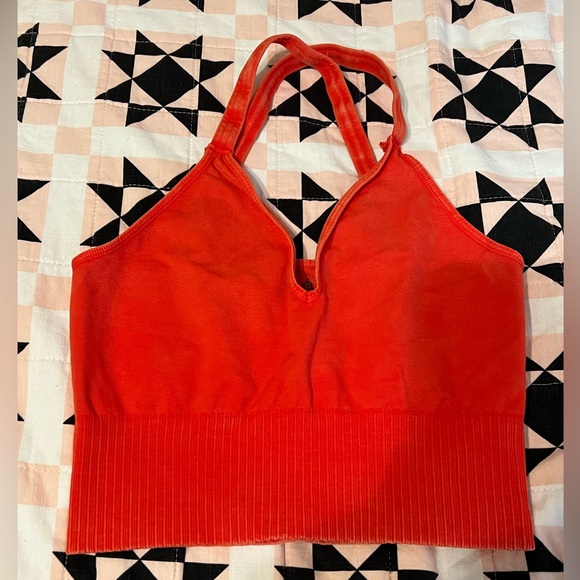 FREE PEOPLE GOOD KARMA crop top/bralette orange - Picture 2 of 7